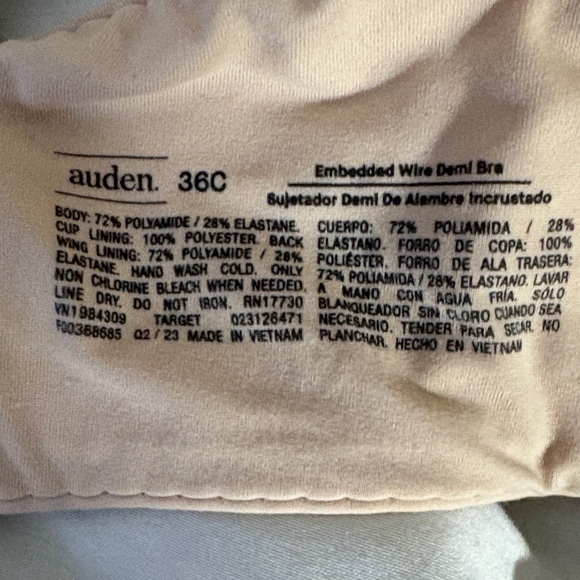 Auden Seamless Underwire Nude Bra - Picture 2 of 4